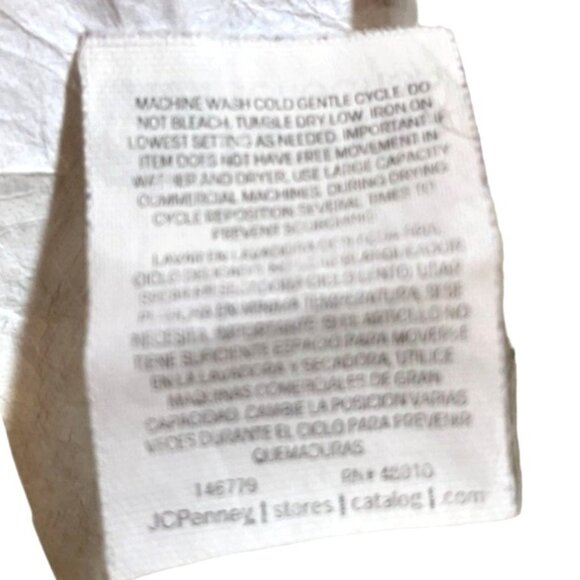 JC Penny Home Reversible Floral/Striped Full Size Comforter C92 - Picture 5 of 6